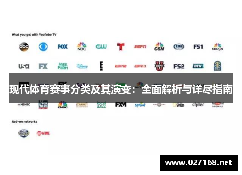 现代体育赛事分类及其演变：全面解析与详尽指南